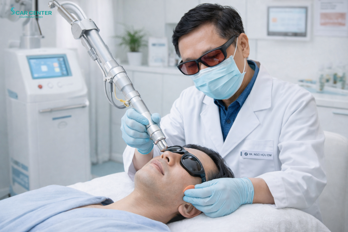Fractional CO2 trị sẹo rỗ nặng có cần nhiều lần không
