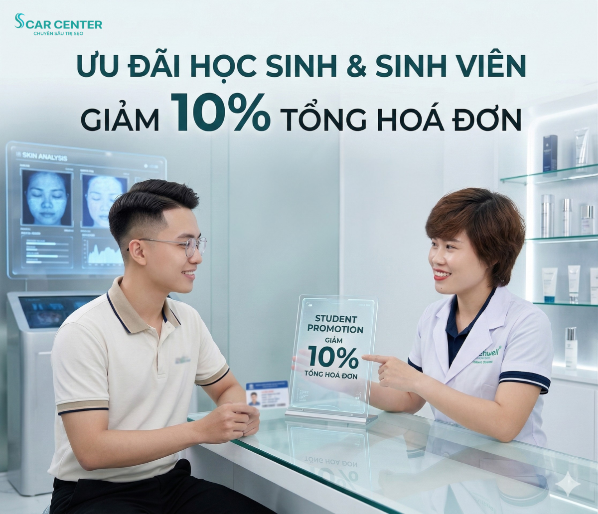 Ưu đãi học sinh sinh viên tại Phòng Khám Da Liễu Scar Center